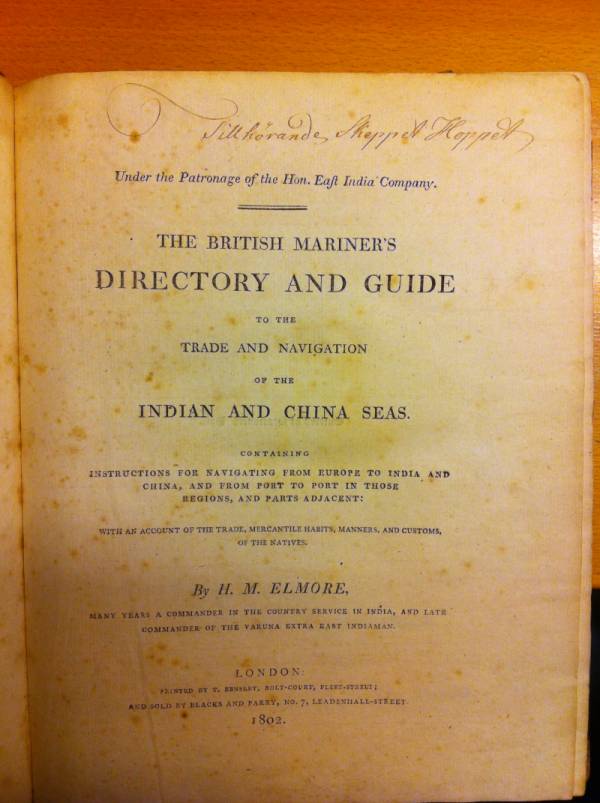 Elmore's East India Navigator 1802